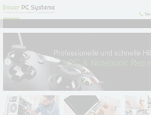 Tablet Screenshot of bauer-pcsysteme.de